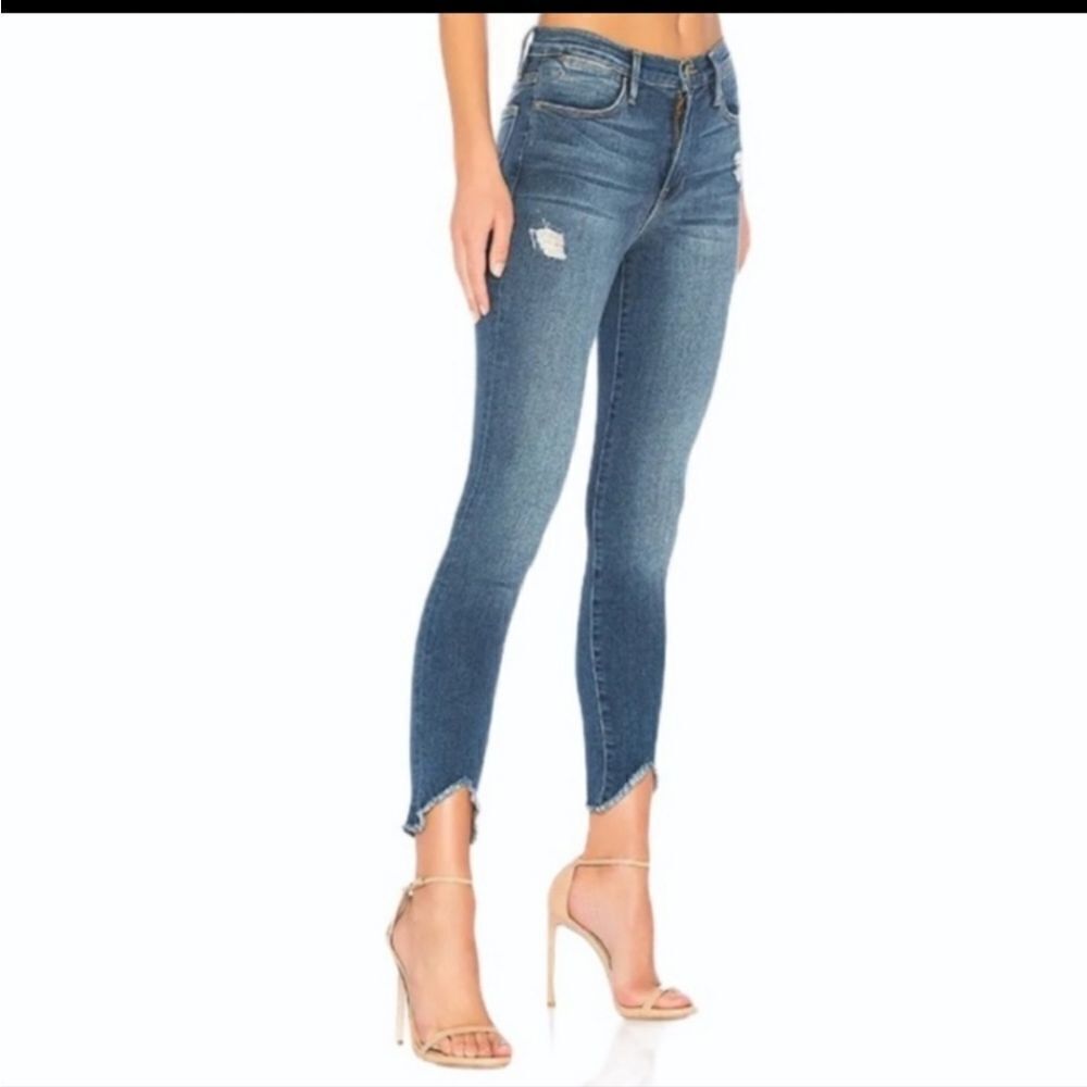 Frame Le High Skinny Distressed Size 25
